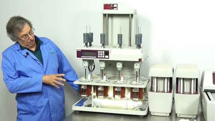 Scientist performing pharmaceutical experiment