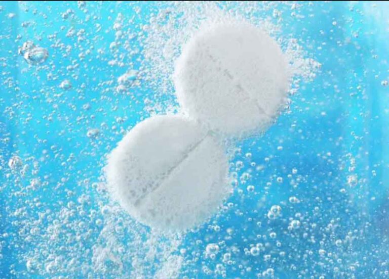 Image showing Tablet dissolving in water