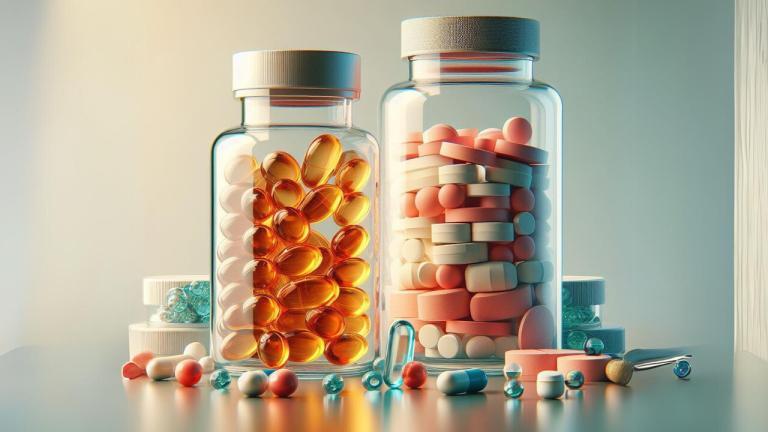 Image showing 2 jars of medicine